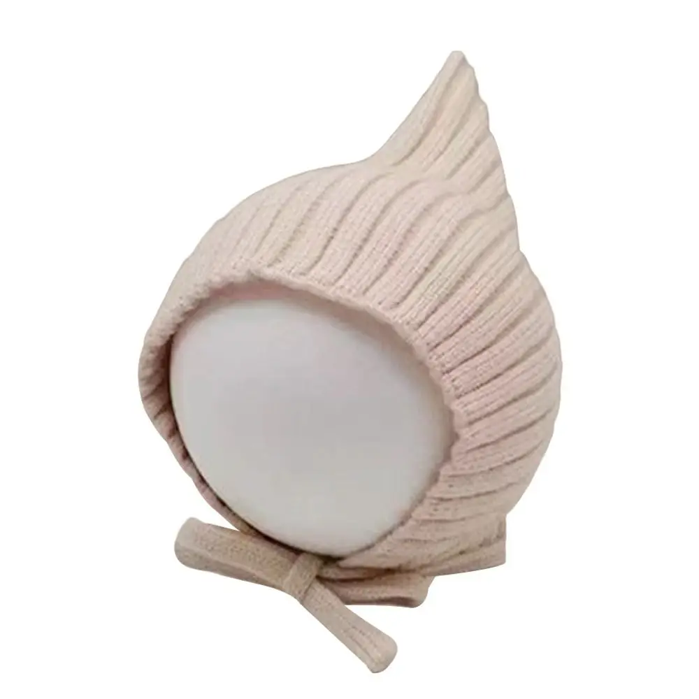 Polyester Knitted Baby Hat Warm Beanie for 0-2 Years Old