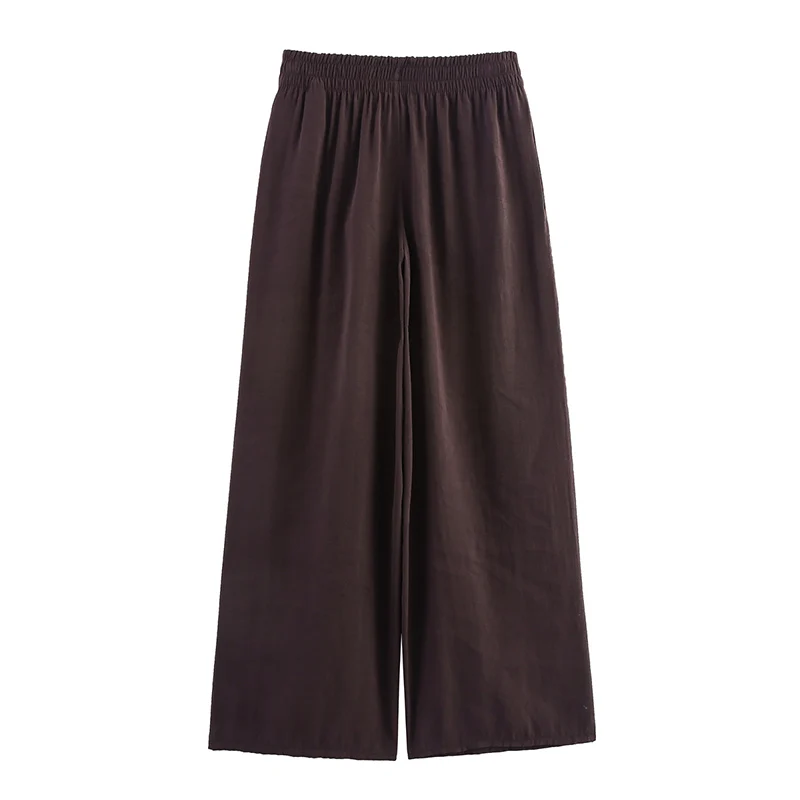 Women 2 Pieces Sets 2025 New Fashion Front Knot Short Sleeve Shirt Top Loose Pants Set Women's Suit Casual Woman Outfits