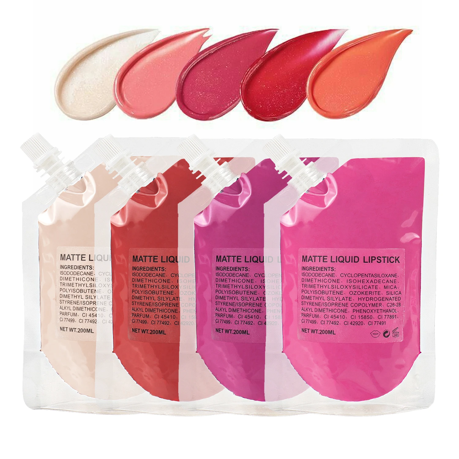 200mlLipglossBaselipglosswholesalebulkLIpglossBagsWholeSaleLipMakeupLipstickBase