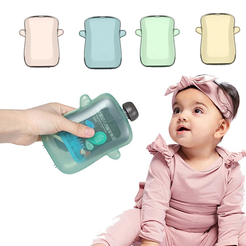 Self-Feeding Baby Food Pouch Holder No Squeeze No Spill Mess Reusable Container For Baby Led Weaning