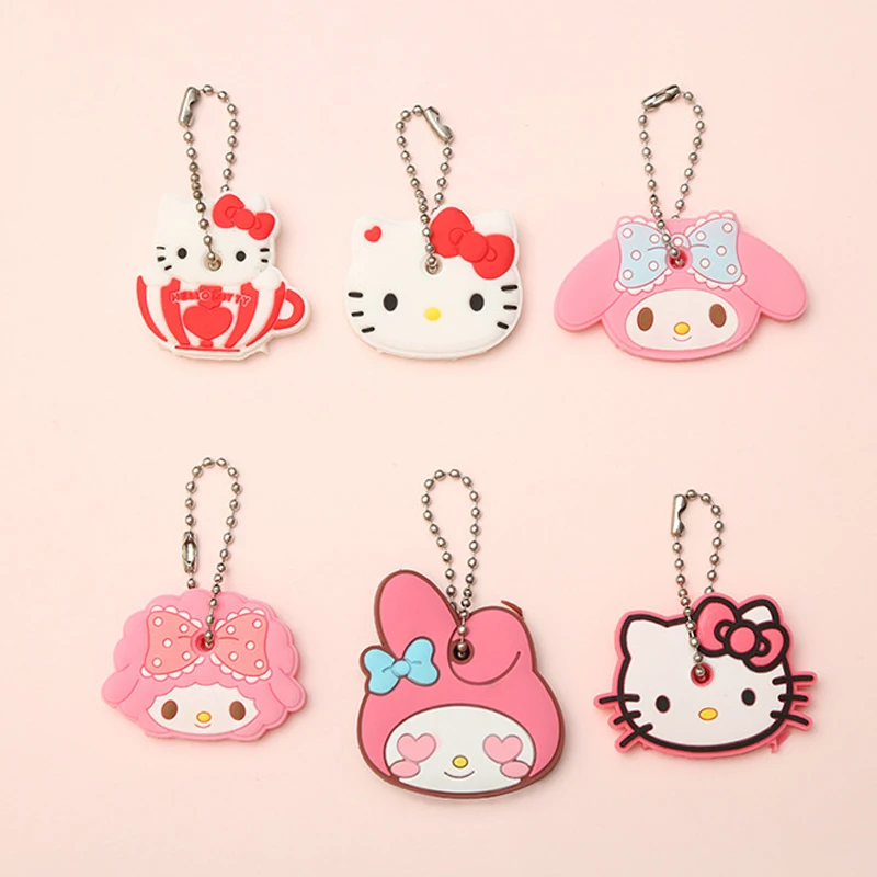 Cartoon Mickey Mouse Silicone Key Case Women Key Chain Pendant
