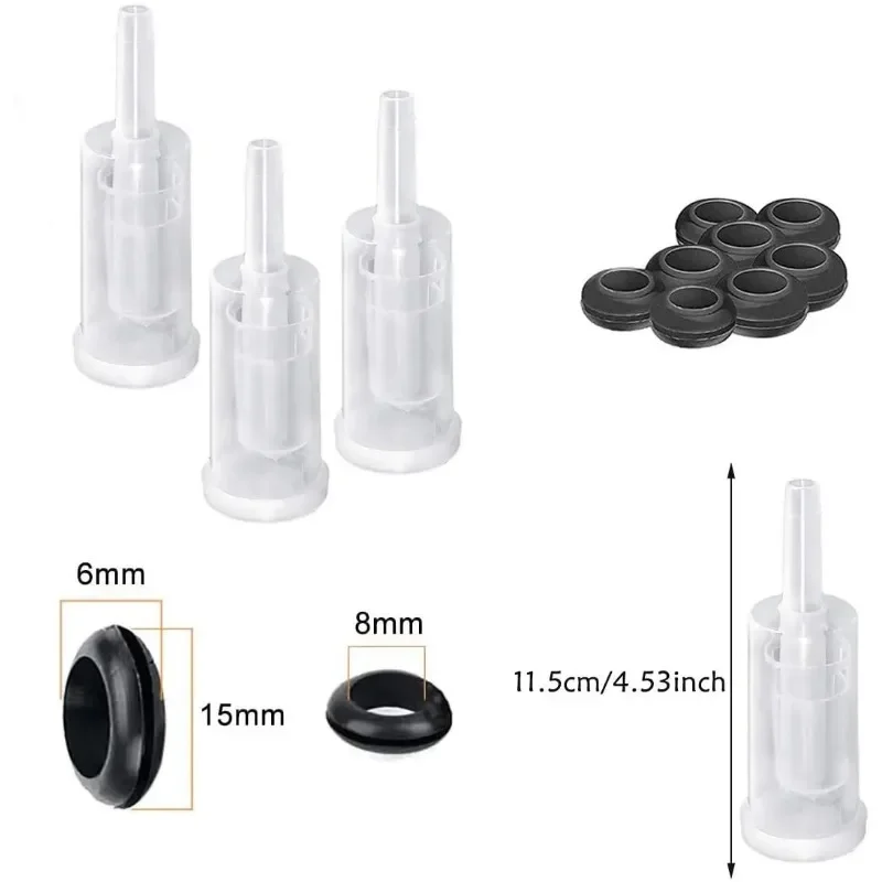 Plastic Airlock Homebrew Airlock Set with Silicone Grommets for Preserving Brewing Making Wine Fermenting Sauerkraut Kimchi