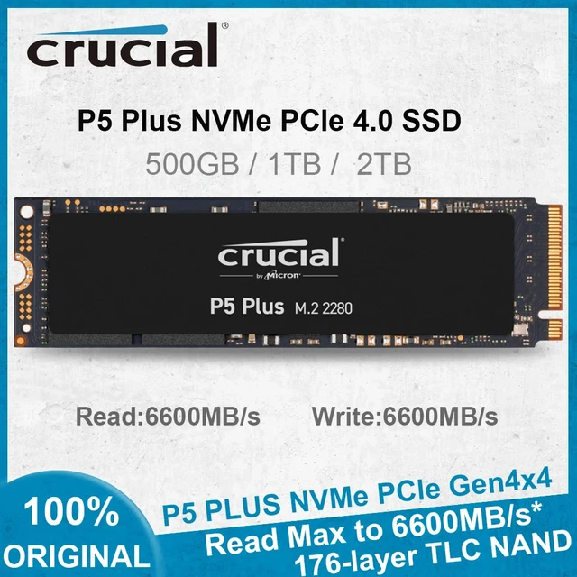 Nina ial-Disque SSD intégré pour PC, P5 Plus, 2 To, 1 To, 500 Go, PCIe