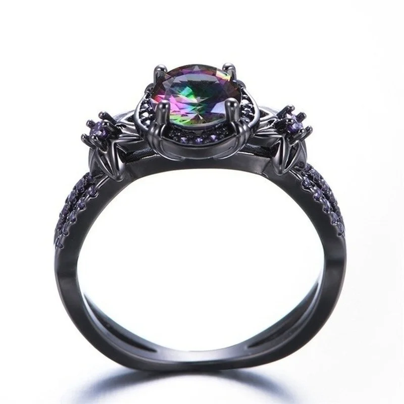 Tanio Moda czarny jasny kolor kobiety pierścień rocznica ślubu impreza sklep