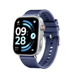 Braided Nylon & Silicone Sport Strap for Redmi Watch 4 (Dark Blue - S)