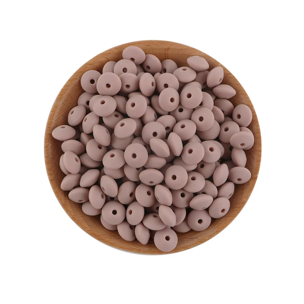 Silicone Lentil Spacer Beads for DIY Accessories (12mm, Multiple Quantities Available)