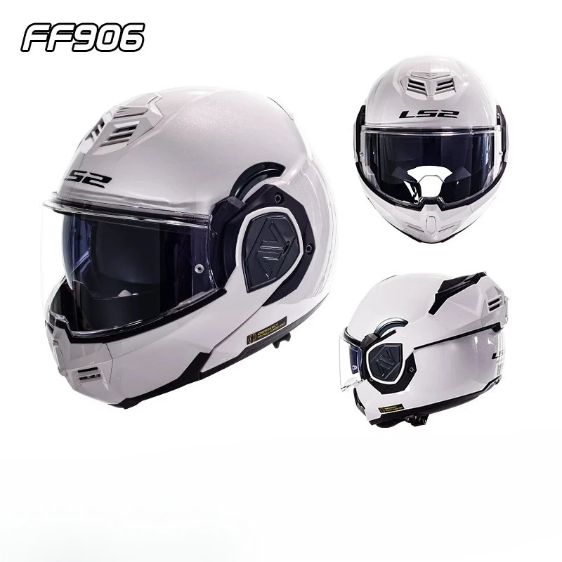 LS2 FF906 ���� Ǯ ���̽� �ø� �� ���, ���� ���� ���, ���� ����, Casco Moto ���̽� �����ε� Capacete ls2 ��ǰ��