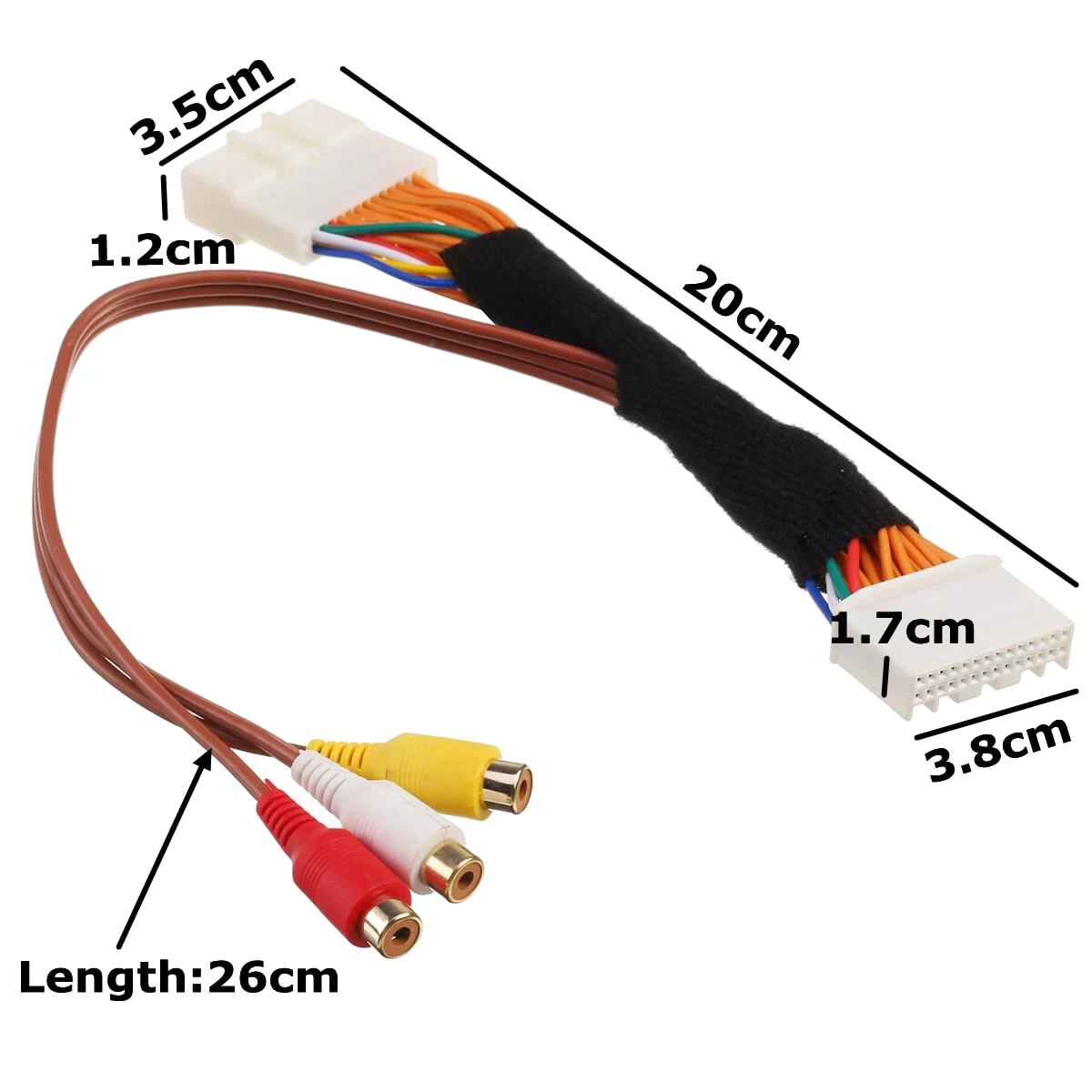 도요타 렉서스 터치 2 및 엔튠 모니터 헤드 유닛용 AV 비디오 오디오 케이블, 28 핀