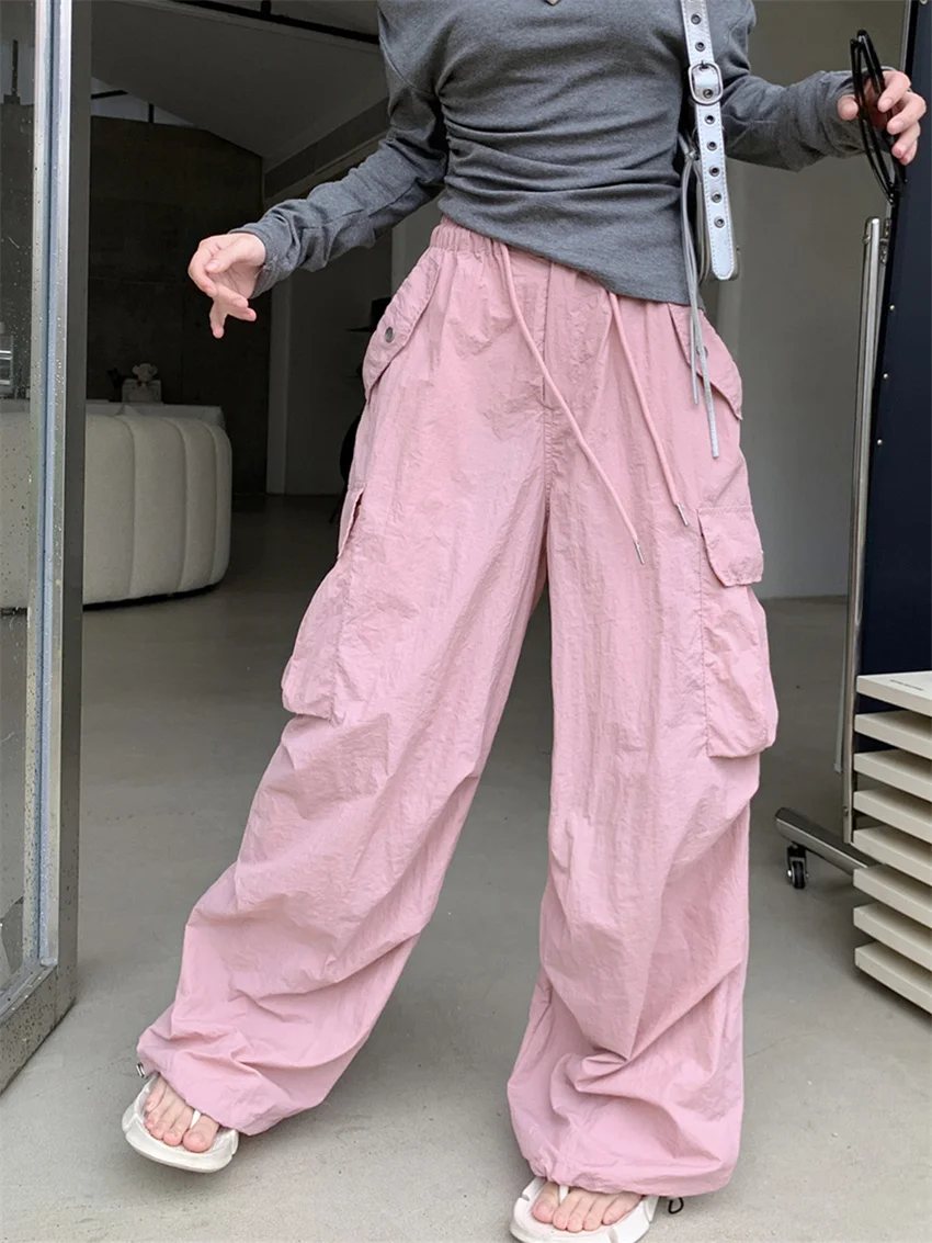 

Женские свободные штаны PLAMTEE, розовые спортивные брюки для осени, модные повседневные облегающие брюки в стиле шик, Повседневная Уличная одежда для офиса, новинка 2023