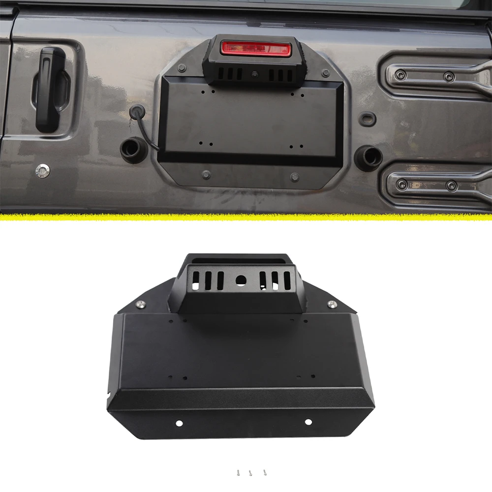 

for Jeep Wrangler JL Gladiator JT 2018-2020 2021 2022 2023 Tailgate Air Vent License Plate Bracket Mount Holder Car Accessories