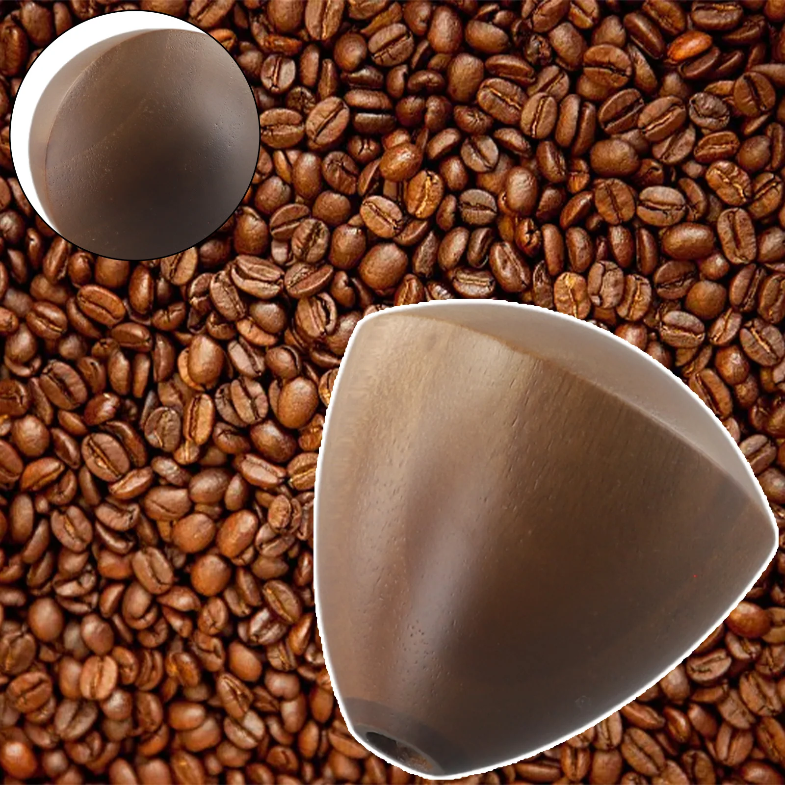 

High quality Grinder Handle Head Uses Smooth Walnut Wood Designed for Easy Use Compatible With Many Manual Coffee Grinders