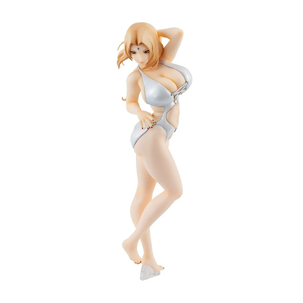 재고 있음 MegaHouse 나루토 Shippuuden Tsunade Naruto Gals 애니메이션 피규어 액션 피규어 액션 피규어 차고 키트 차고 키트