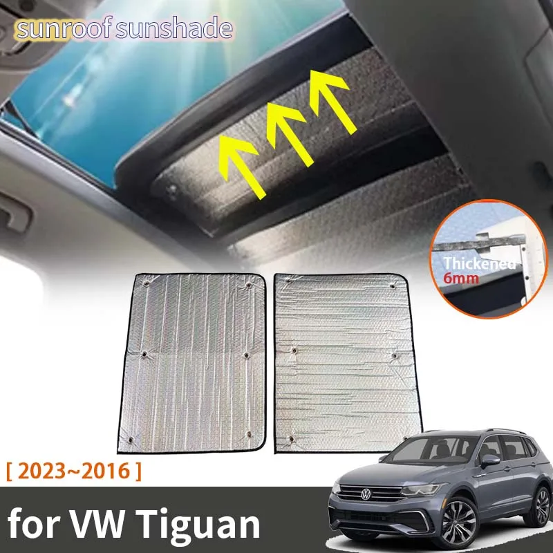 

For Volkswagen VW Tiguan 2019 2023~2016 2017 2018 2022 MK2 Accessorie Sunroof Sunshade Roof Sunscreen Heat Insulation Windscreen