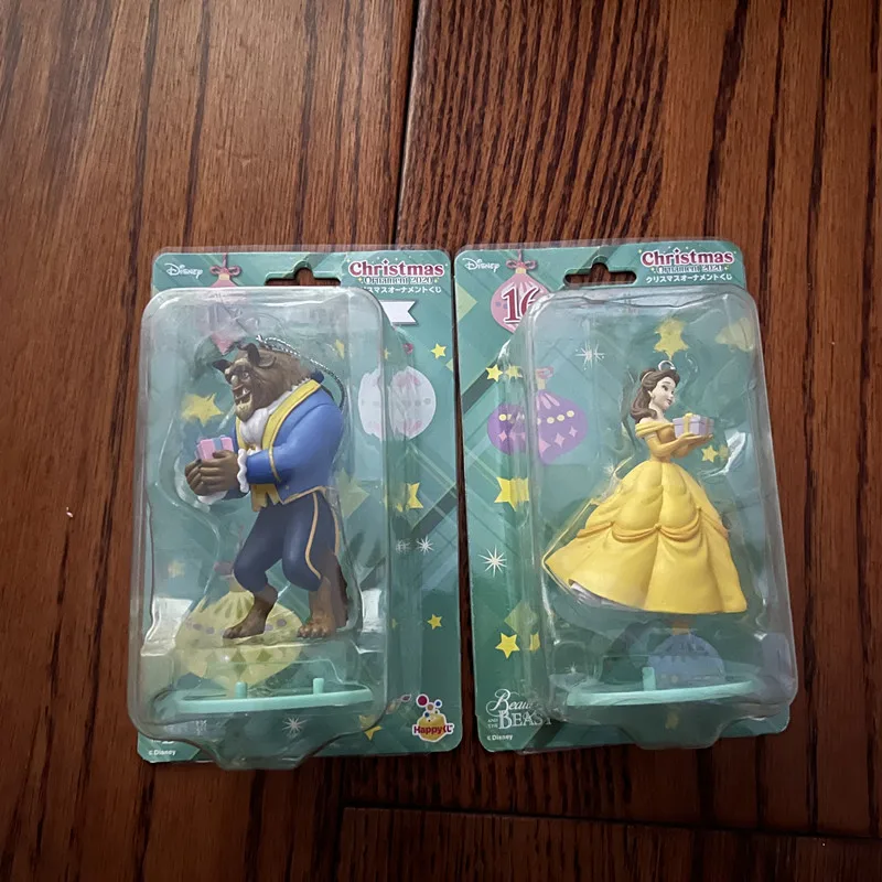 

2PCS 8cm 2020 Tokyo Disney Beauty and Beast Christmas Pendant