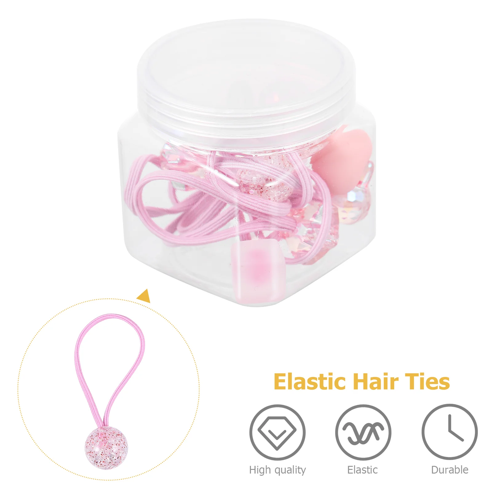 

10pcs Kids Hair Ties Premium Hair Ties Elastic Hair Ties Baby Hair Rings