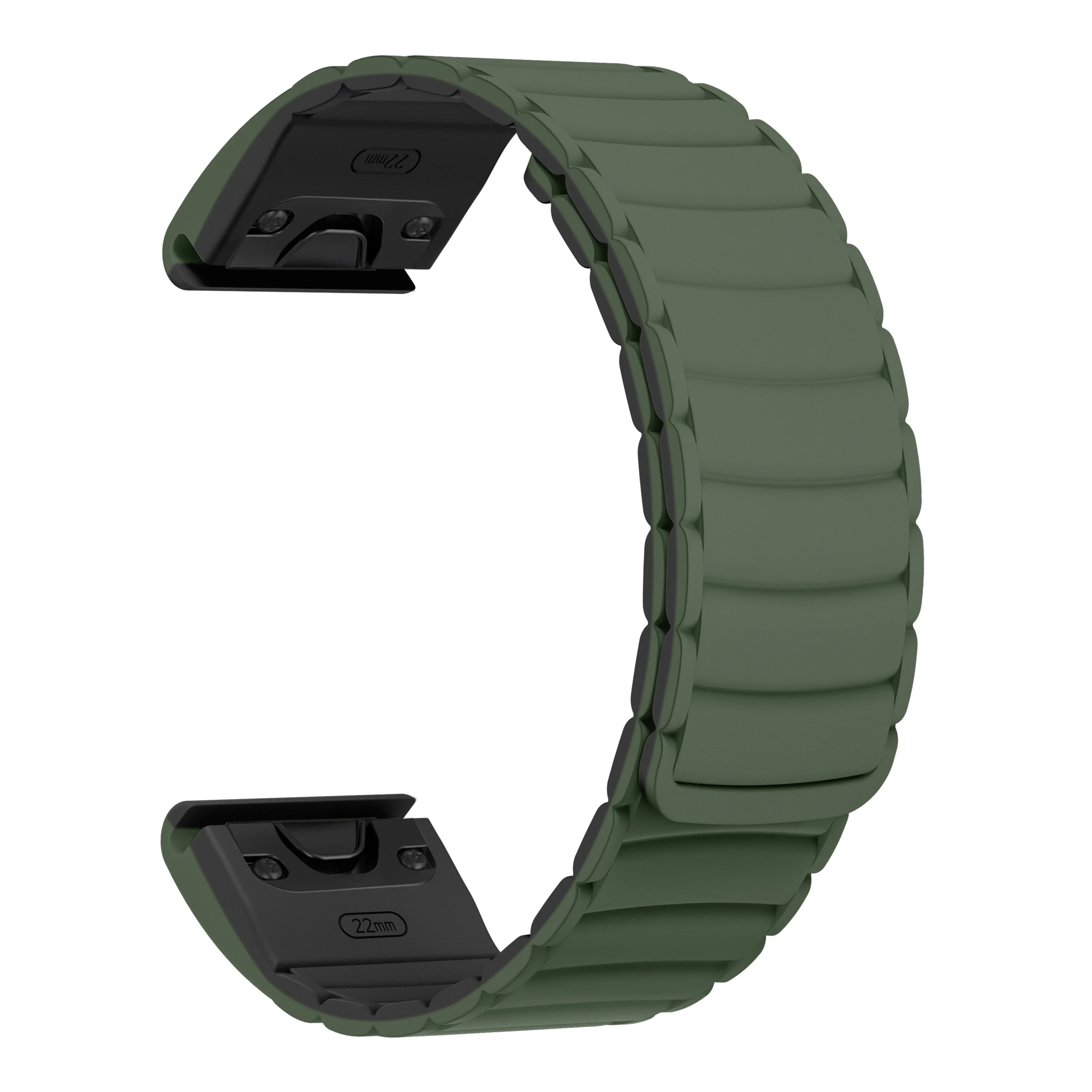 Magnetic Silicone Band with QuickFit 26mm/22mm Strap Adjustment