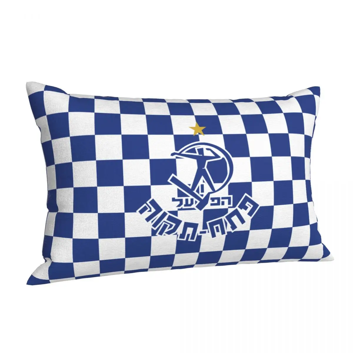 Israel Hapoel Petah Tikva Fc Pillowcase Decorative Sofa Cushion Double-sided Printing Short Plush Pillowcase Home 2
