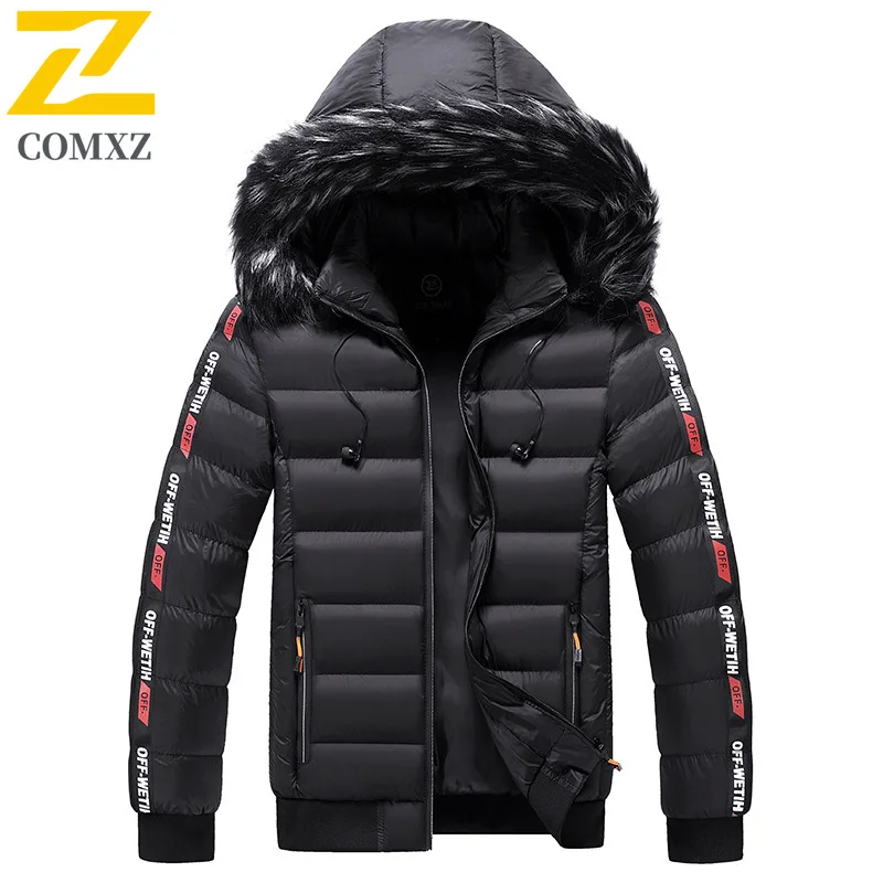 Men's Winter Thickened Hooded Cotton Jacket American style Windproof Parka Color-blocked Casual Overcoat Thermal Padded Coat2025