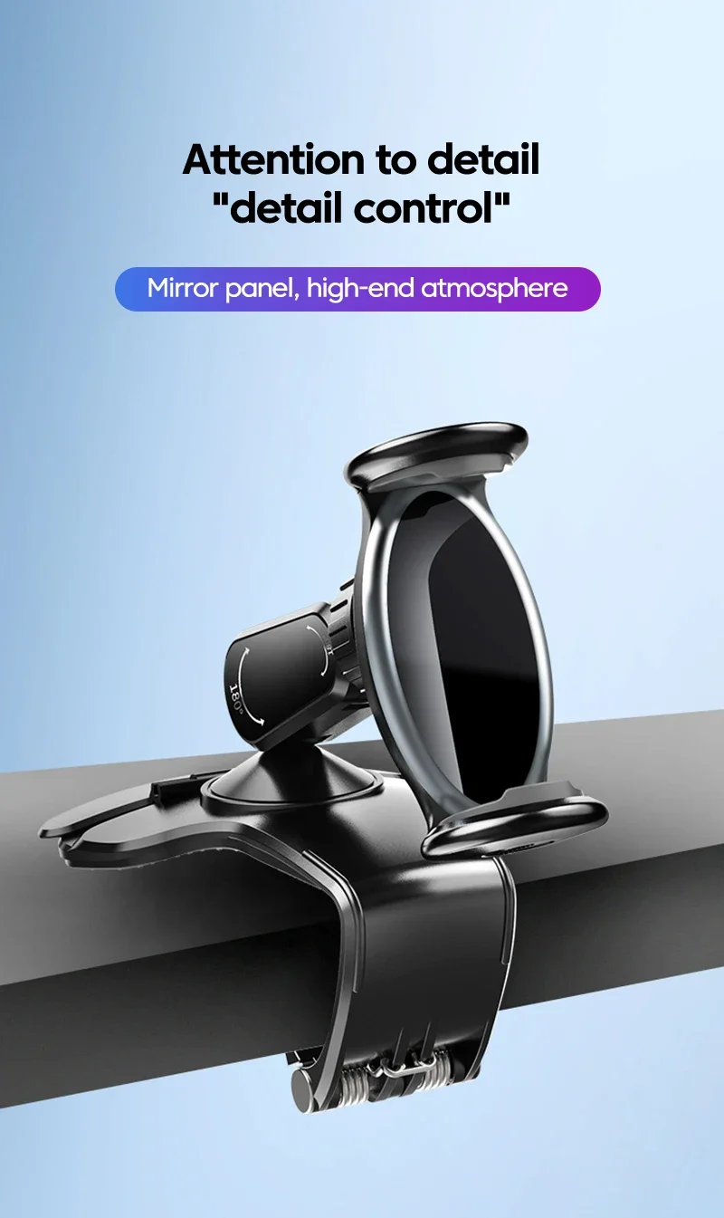 Car Mobile Phone Holder Multifunction Dash Board Clip Mount Support Car Rotatable Bracket With Number Plate GPS Cell Phone Stand