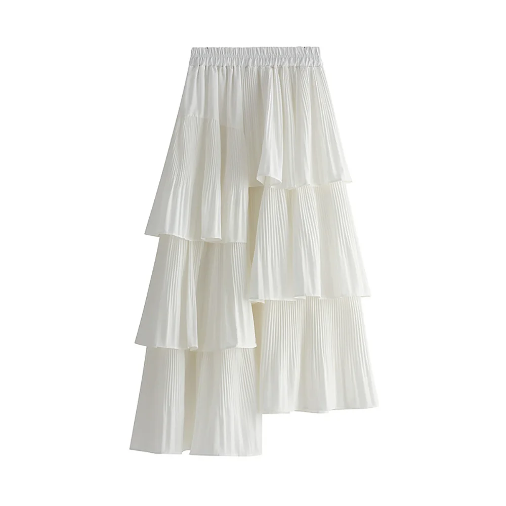 Jupe Longue Portefeuille Plus Jupe Portefeuille Mi-longue Asymétrique Noire Côtelée Jupe Rouge