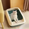 Anti-Splash Small Cat Bedpan - Pet Sandbox & Kitten Tray Design Practical Cats Toilet with Easy Cleaning Must-Have Cat Supplies 4