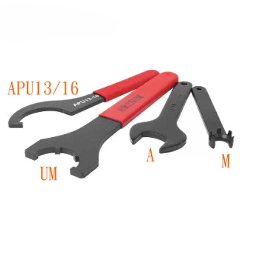 NEW ER wrench ER8 ER11 ER16 ER20 ER25 C32UM nc tool shank nut drill chuck strong APU tool holder wrench Hardened
