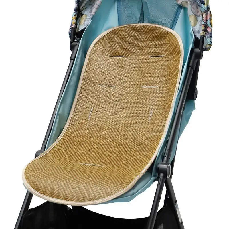 Baby Stroller Liner Baby Car Seat Cooling Cushion Rattan Seat Pad Infant Child Cart Mat Kids Carriage Pram Stroller Accessories