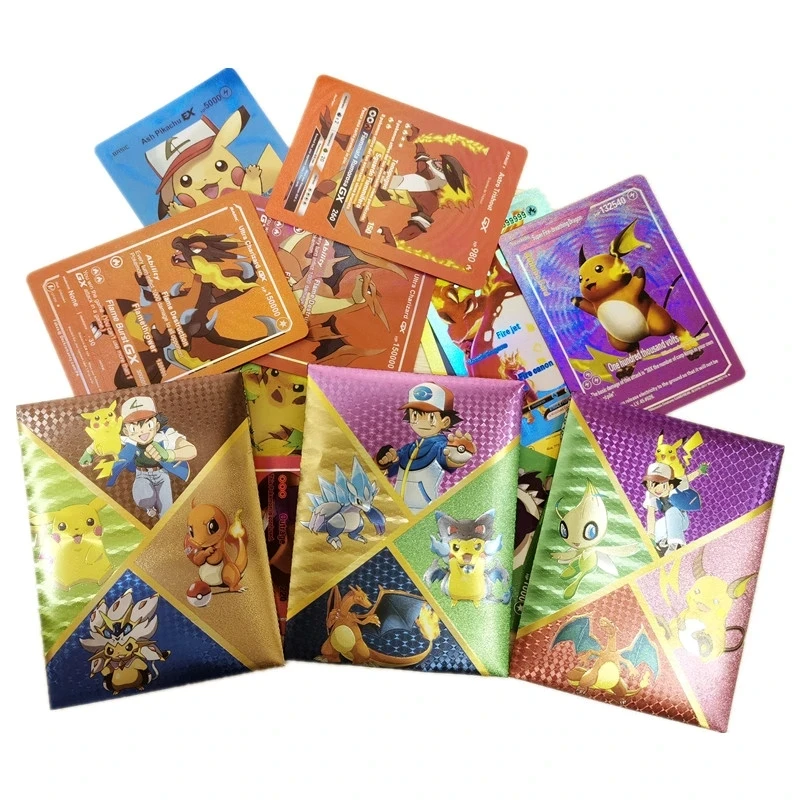 

10Pcs English Colorful Pokemon Cards Vstar VMAX GX MEGA EX Laser Trainer Shining Arceus Battle Card Collection Booster Box Toy