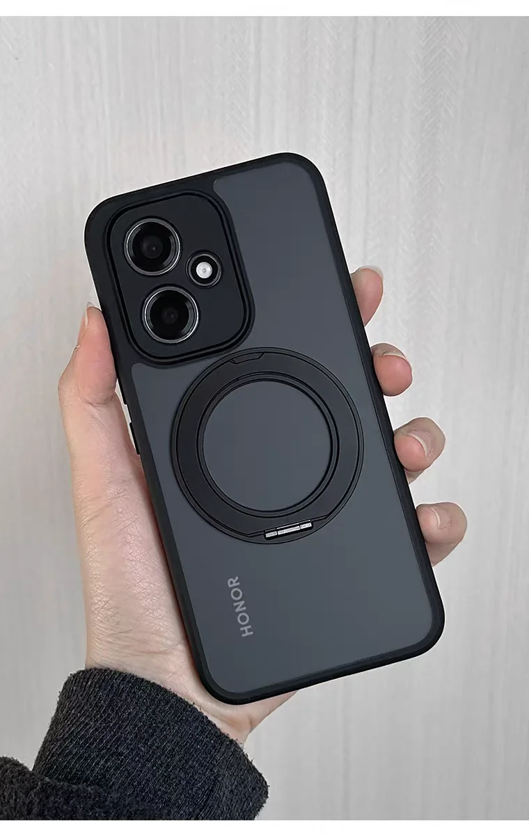 Huawei Honor Protective Case with Magnetic Ring Stand - Hard Back Cover