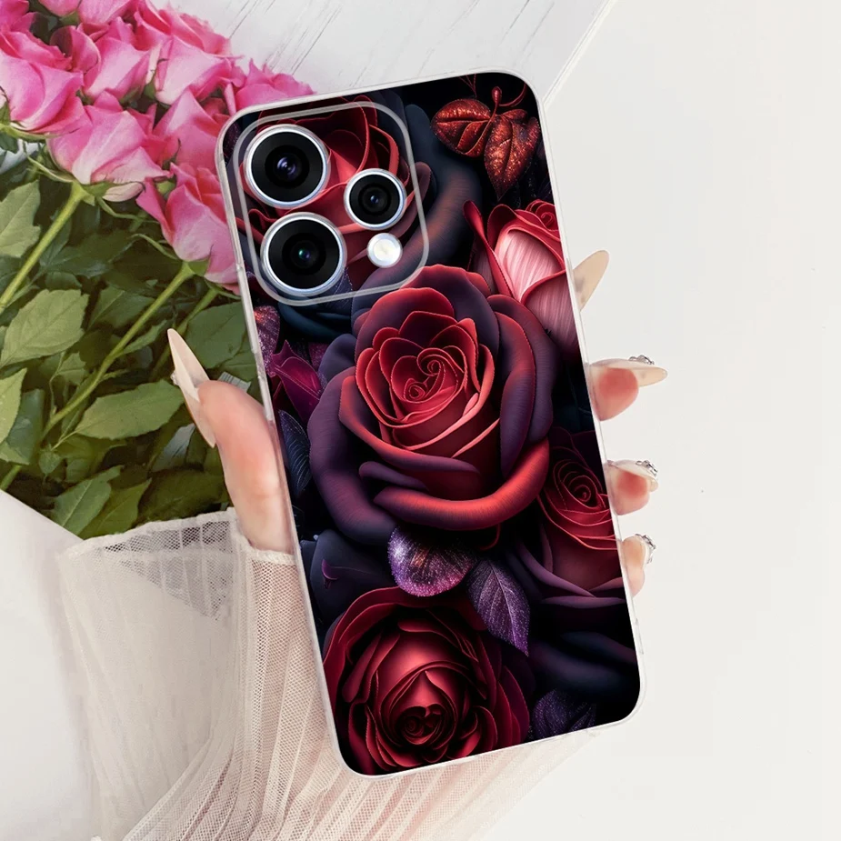 Colorful Flowers Painted Soft Slim Phone Case