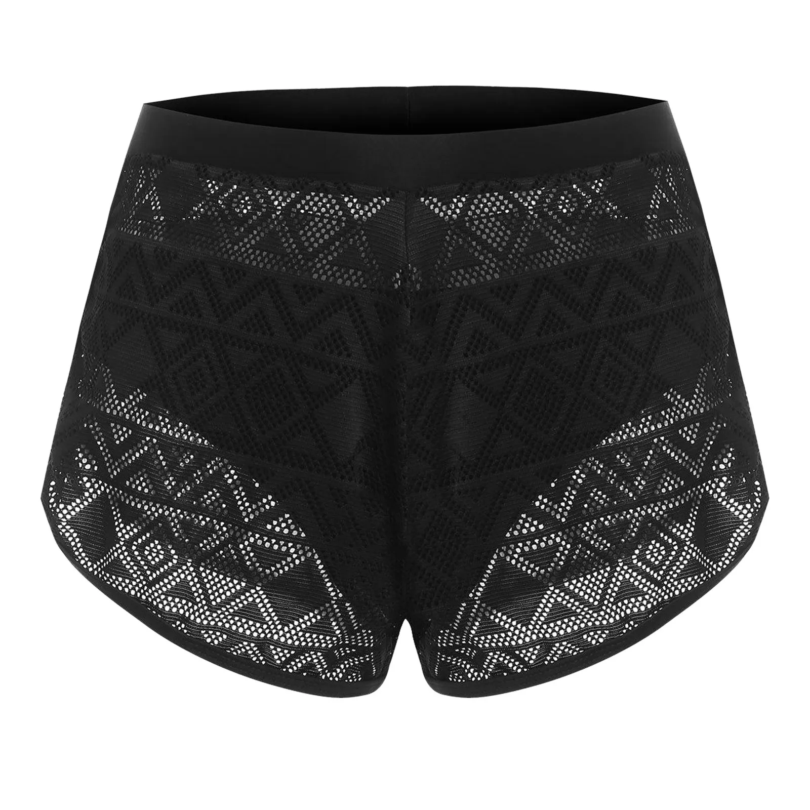 Swim Lace Bottom Running Swimwear Beach 