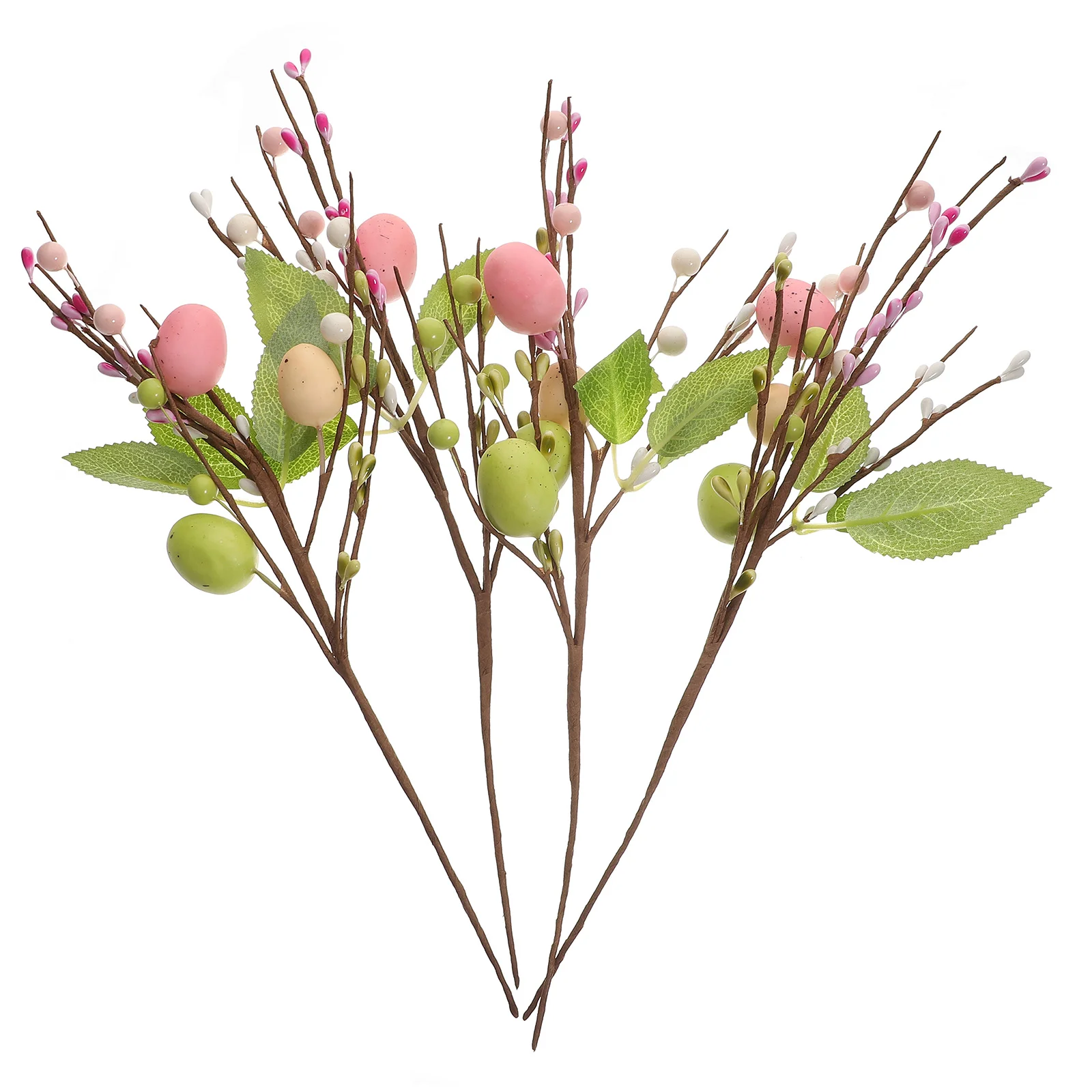

Easter Egg Twig Branches Vase Arrangement Artificial Egg Branches Easter Egg Simulation Berry Cuttings Indoor Home Decor
