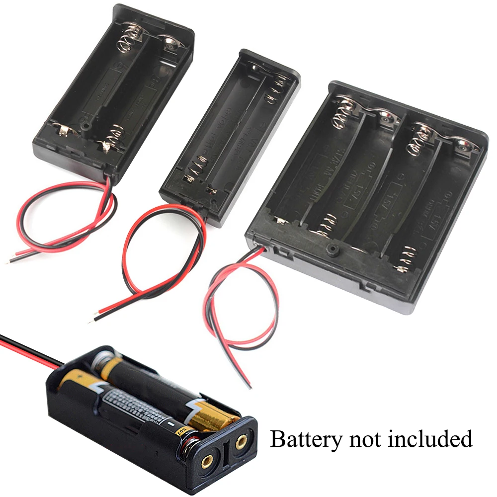 Battery Holder Box With ON-OFF Switch 3V/6V AA/AAA Battery Socket Storage Case Battery Tools For Micro Led Railway Layout Light 2