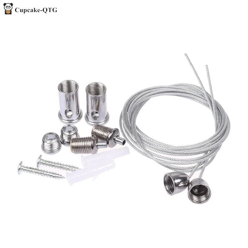 2 Wires/set 100cm Metal Cable For Lifting Various Panel Lights Used Widely Office Lighting Fittings