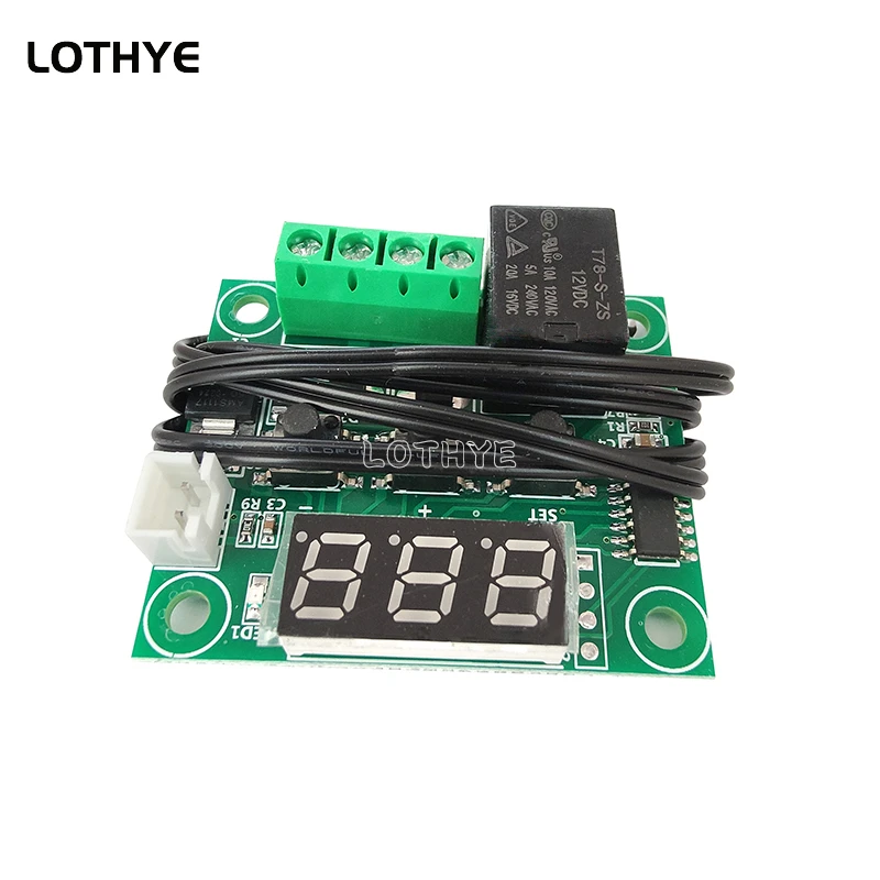 DC12V Precision Temperature Controller Digital Display Thermostat Temperature Control Switch Miniature Temperature Control Board