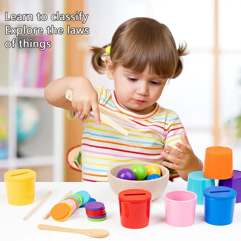 Ball Sorting Game Toddler Counting Toys For Learning Colors Learning And Educational Toys Fine Motor Skills Ball Game For