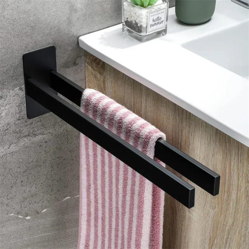 Towel Holder Rack 304 Stainless Steel Towel Organizer Wall Mounted Bathroom  Shelves Bedroom organizer Wall shelfs Toilet Ecoco 2