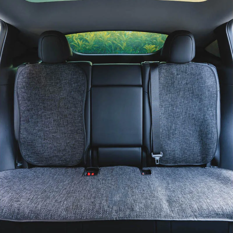 for Tesla Model 3 Y 2023 Breathable Linen Seat Cushion Backrest Protector Cover Model Y 2024 Summer Winter Interior Accessories 2 for Tesla Model 3 Y 2023 Breathable Linen Seat Cushion Backrest Protector Cover Model Y 2024 Summer Winter Interior Accessories - Billede 2