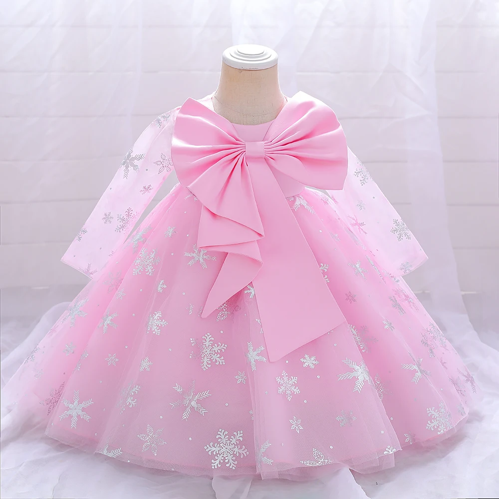 

Baby Girl Dresses For Baby Kids 1 2 Years Old Birthday Party Dress Children Elegant Prom Gown Infant Christening Gown 0-5 Years