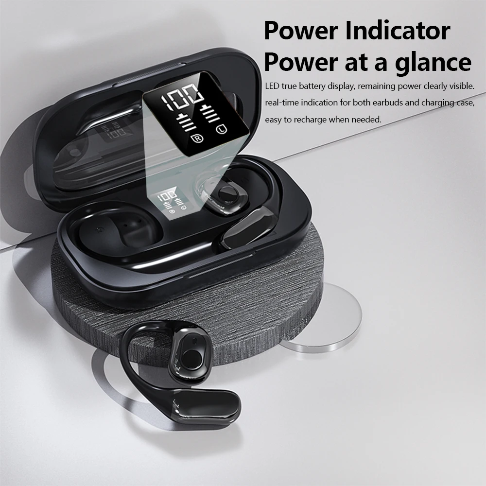 Real-time Wireless Earphone Translator, BT 5.4, Support 142 Online Languages, 7 Offline Language Translator, T23