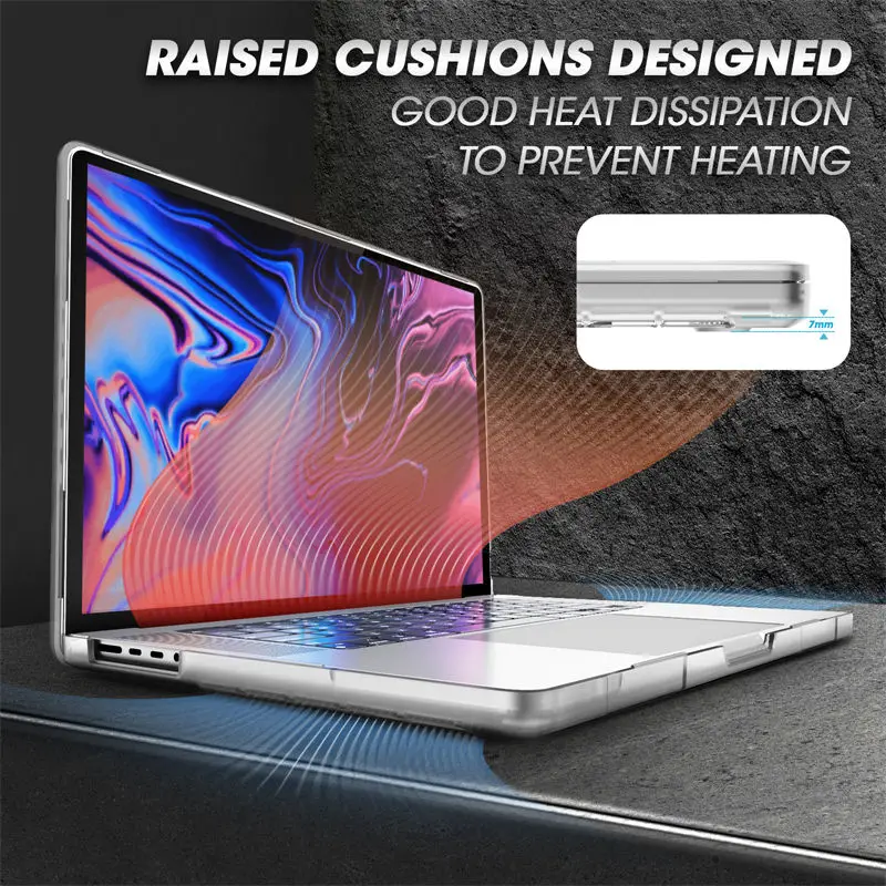 supcase para macbook pro caso max dupla camada dura capa protetora