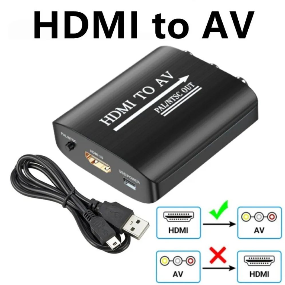 Adattatore RCA AV A HDMI – Convertitore CVBS Per Wii, NES, SNES, Consolle Retrò