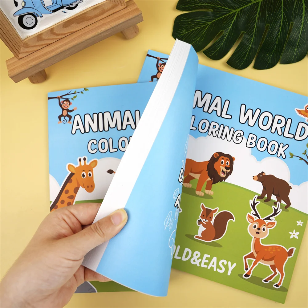 Animal Coloring Book Adorable Animal Character Drawing Book 40 Sheets Coloring Doodles Book Easy And Simple Designs For DIY 6