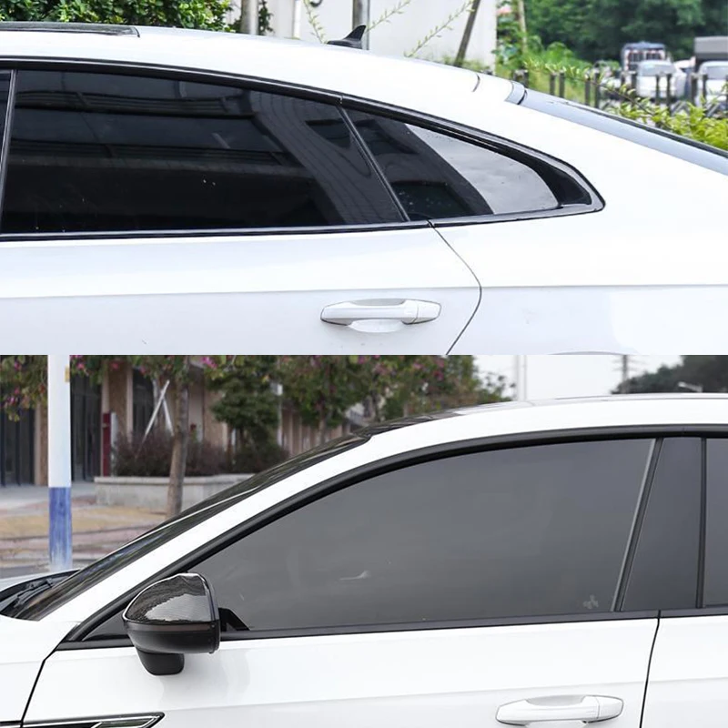 Car Accessories FIT For Volkswagen Arteon VW CC 2019-2023 stainless steel Black Car Window Sill Trim Molding Cover trim 10PCS 6