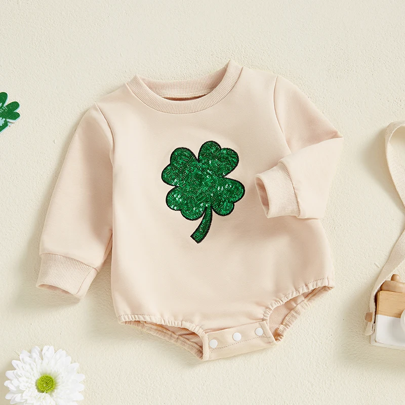 St. Patrick's Day Glitter Jumpsuit 4