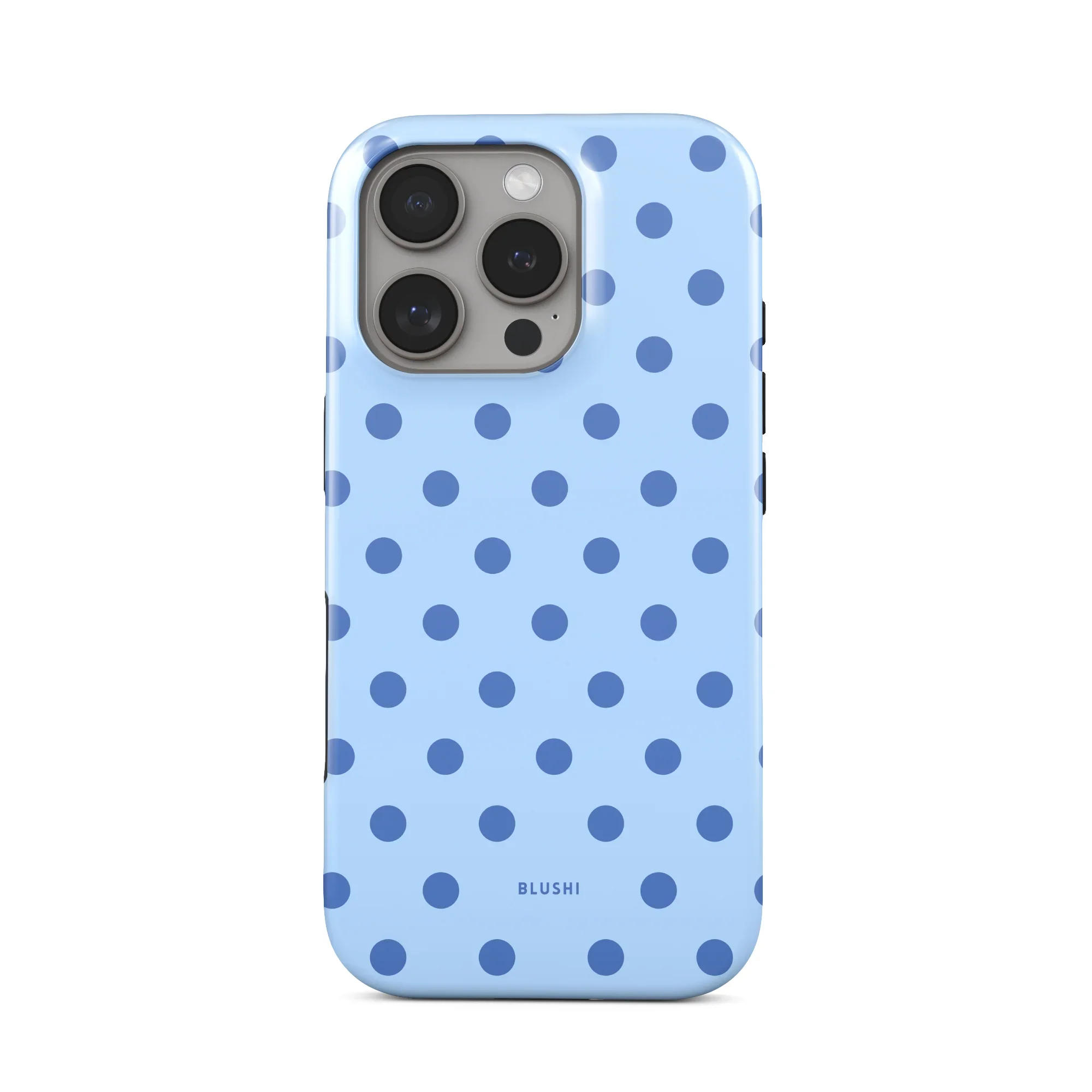 Luxuriöse Y2K Polka Dot Handyhülle für iPhone 17 16e 16 15 14 13 12 11 X XS XR XSMAX 7 8 Air Pro Max Plus Doppelschichtig