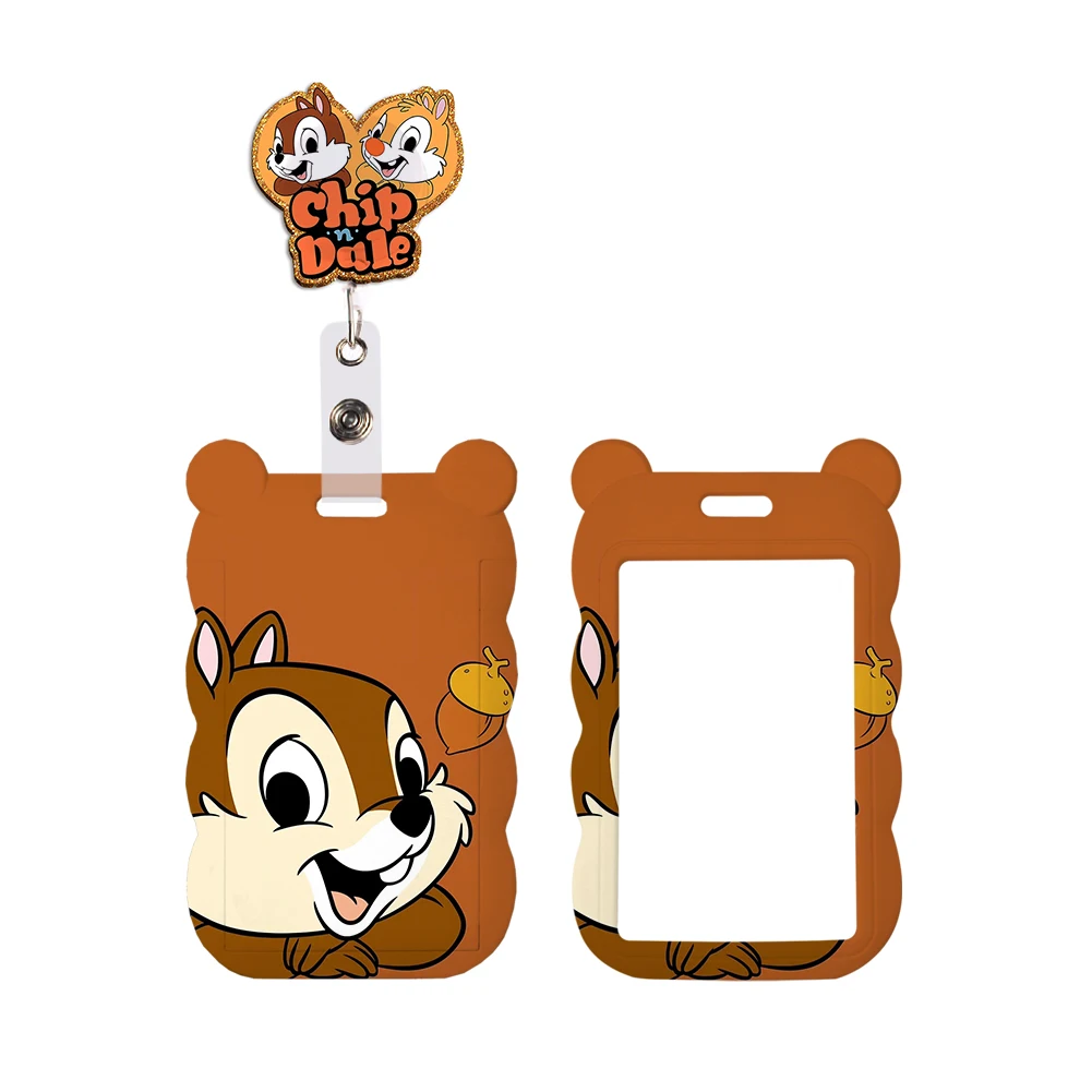 Cute Disney Chip & Dale Lanyards Keychain Cute Badge Holder ID Credit Card Pass Hang Rope Lanyard for Keys Accessories Gifts