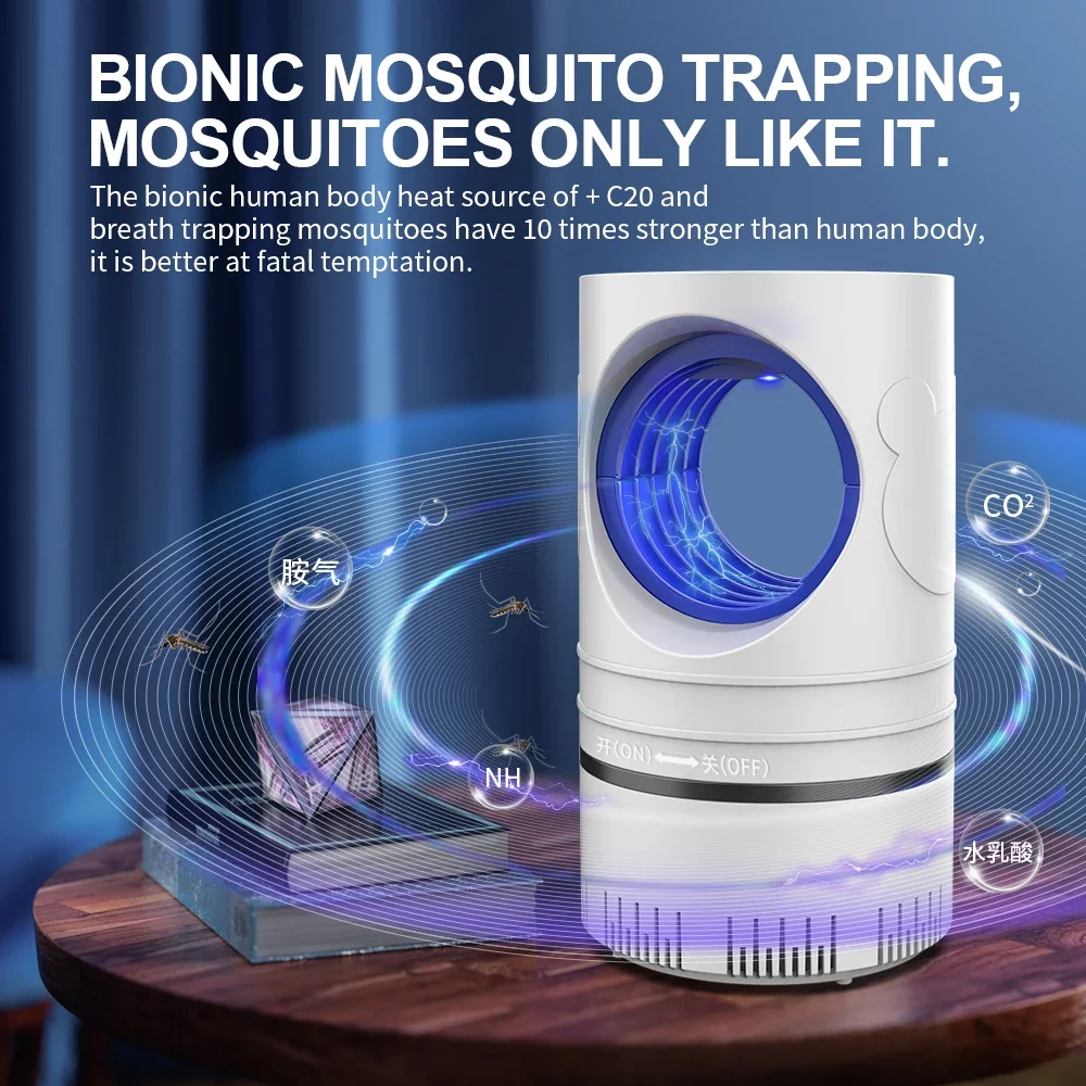 LED Mosquito Killer Lamp USB Powered Removable Insect Trap Pest Control Summer Mosquito Protection Quiet UV Killer Lamp mosquito killer lamp,mosquito lamp