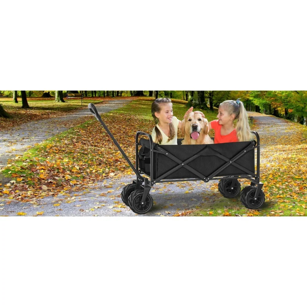 beach wagon beach cart collapsible with wheels wagons for kids grocery folding foldable