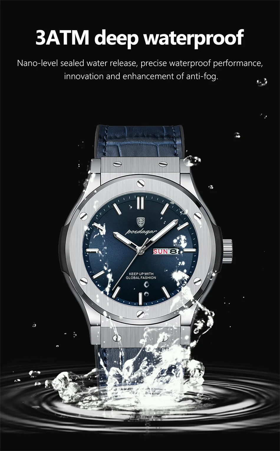 POEDAGAR Luxury Business Watch